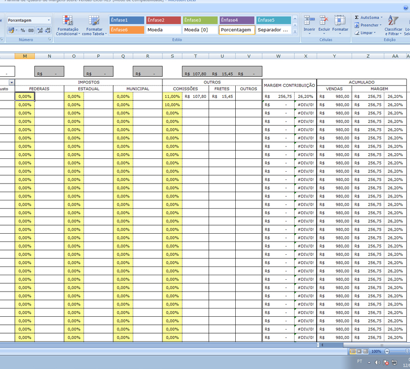 Planilha de Calcular Preço de Venda Grátis Excel - Guia do Excel